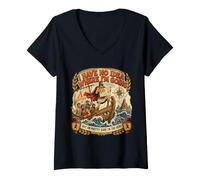 Women's I Have No Idea Where I'm Going Funny Greek Mythology Sailor V-Neck T-Shirt