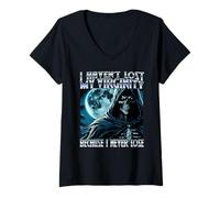 Womens I havent lost my virginity because I never lose proud virgin V-Neck T-Shirt