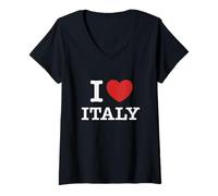 Womens I Heart Italy V-Neck T-Shirt