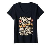 Women's I Hope You Heal from The Things You Don't Talk About |- V-Neck T-Shirt