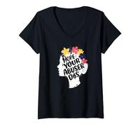 Womens I Hope Your Abuser Dies V-Neck T-Shirt