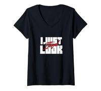 Womens I Just Look Illegal Shirt - Funny Immigrant Humor Father V-Neck T-Shirt