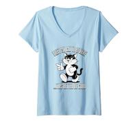 Women's I Left My Cats to Be Here This Better Be Good V-Neck T-Shirt