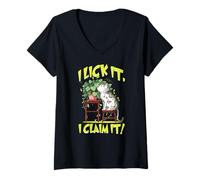 Womens I Lick It I V-Neck T-Shirt