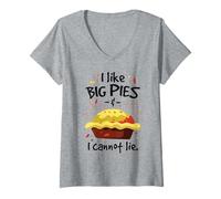 Womens I Like Big pies and I Cannot Lie V-Neck T-Shirt