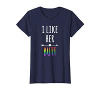 Womens I like her butt - Gay Pride Lesbian T-Shirt