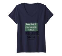 Womens I’ll Always Cherish The Original Misconception I Had of You. V-Neck T-Shirt