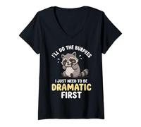 Women's I’ll Do The Burpees I Just Need to Be Dramatic First V-Neck T-Shirt