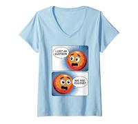 Womens I Lost An Electron Are You Positive Science Joke Boy Girl V-Neck T-Shirt