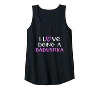 Womens I Love Being A Babushka Cute Cool Grandma Tank Top