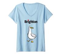 Womens I Love Brighton V-Neck T-Shirt