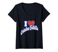 Womens I Love Catalina Foothills Arizona V-Neck T-Shirt