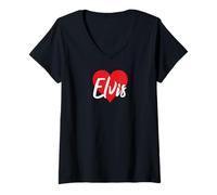 Womens I Love Elvis First Name Tshirt I Heart Named V-Neck T-Shirt