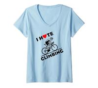 Women's I Love/Hate Climbing Cycling V-Neck T-Shirt