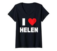 Women's I Love Helen V-Neck T-Shirt