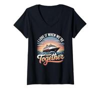 Women's I Love It When were Cruisin Together Cruise V-Neck T-Shirt