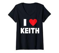 Women's I Love Keith V-Neck T-Shirt