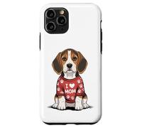 Womens I Love Mom Beagle Dog T-Shirt Funny Hound Puppy Gift Case for iPhone 11 Pro