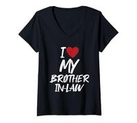 Womens I Love My Brother-In-Law Fun V-Neck T-Shirt