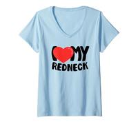 Women's I Love My Redneck V-Neck T-Shirt