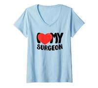 Women's I Love My Surgeon V-Neck T-Shirt
