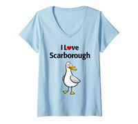 Women's I Love Scarborough V-Neck T-Shirt