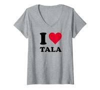 Women's I Love Tala V-Neck T-Shirt