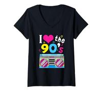 Womens i love the 90s party V-Neck T-Shirt