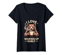 Women's I Love Waking Up Early Sunrise Early Routine Pride - V-Neck T-Shirt
