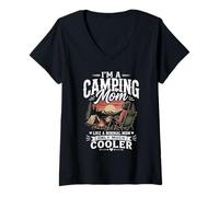 Women's I’m A Camping Mom Like A Normal Mom Only Much Cooler V-Neck T-Shirt