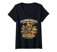 Women's I’m Dipping Nuggets Into Sauces You Could Never Understand V-Neck T-Shirt