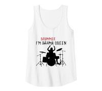Womens I´m Drummer Queen for Percussionists & Drummers Tank Top
