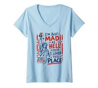 Women's I’m Just Mad As Hell 250th Anniversary V-Neck T-Shirt