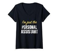 Womens I’m just The Personal Assistant - Funny V-Neck T-Shirt