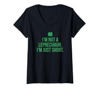 Women's I’m Not A Leprechaun I’m Just Short V-Neck T-Shirt
