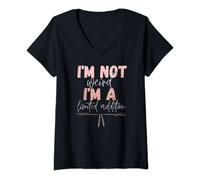 Womens I’m Not Weird, Funny, Sarcastic, Unique, Graphic, Novelty V-Neck T-Shirt