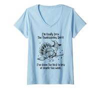 Womens I’m Really Into The Thanksgiving Spirit V-Neck T-Shirt