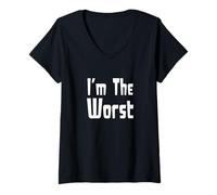 Women's I’m The Worst V-Neck T-Shirt