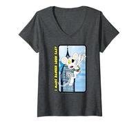 Women's I Make Danger Look Easy Big Ben Retro V-Neck T-Shirt