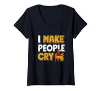 Women's I Make People Cry Published Author Novelist Book Author V-Neck T-Shirt