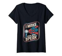 Womens I Make Your Data Speak Data Engineer Data Analyst Scientist V-Neck T-Shirt