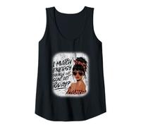 Womens I Match Energy How We Gon' Act Today Messy Bun Funny Sassy Tank Top