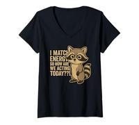 Womens I Match Energy, So How Are We Acting Today V-Neck T-Shirt