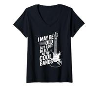 Womens I May Be Old But I Got To See All The Bands V-Neck T-Shirt