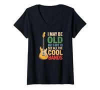 Women's I May Be Old But I Got to See All The Cool Bands V-Neck T-Shirt