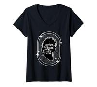 Womens I Move the Stars for No one V-Neck T-Shirt