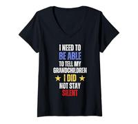 Womens I Need to Be Able to Tell My Grandchildren I Did Stay Silent V-Neck T-Shirt
