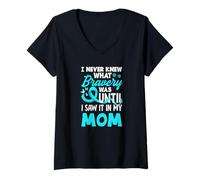 Womens I Never Knew What Bravery was Until I Saw It in My Mom V-Neck T-Shirt