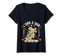 Women's I Own A 9MM and Know How to Use It V-Neck T-Shirt