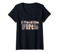 Womens I Plead The Fifth Patriotic Citizenship Day Constitution V-Neck T-Shirt